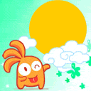 中秋节送月饼表情包 月圆人团圆