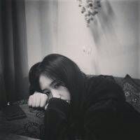 高冷女生头像精选 洒脱黑白侧面QQ群图片