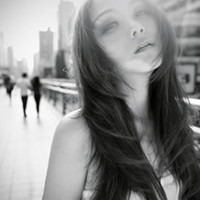 非主流唯美女生黑白头像 个性黑白女生QQ头像