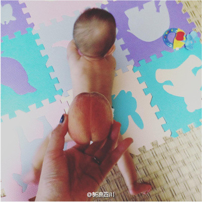 萌娃蜜桃臀图片走红 蜜桃臀成晒娃新技能