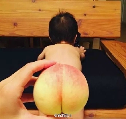 萌娃蜜桃臀图片走红 蜜桃臀成晒娃新技能