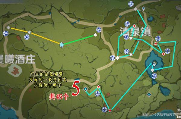 原神禽肉哪里多 蒙德地区禽肉收集攻略