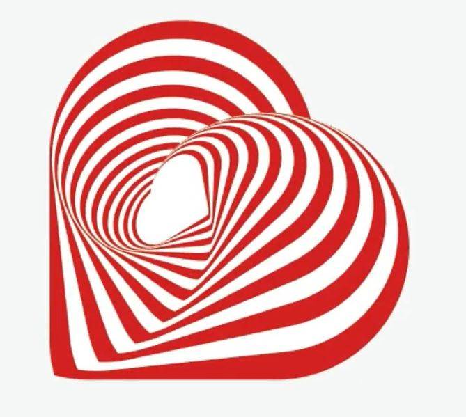 ai怎么绘制扭曲重叠的心形? ai绘制扭曲条纹心形效果的技巧