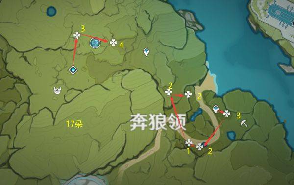 原神小灯草采集路线规划 小灯草分布图一览