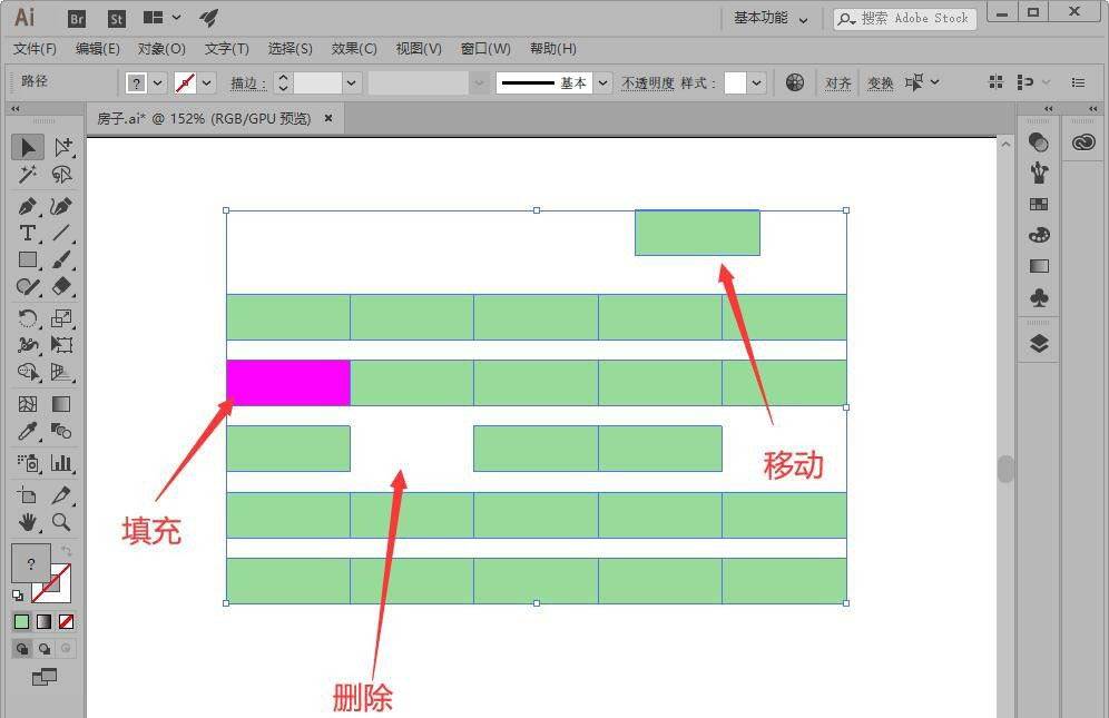 ai路径怎么分割为网格? illustrator将封闭路径转换为网格的技巧