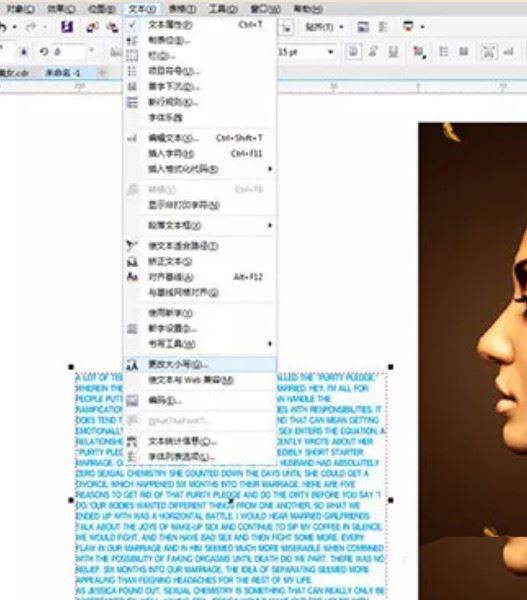 cdr怎么做字母艺术效果? PS结合CDR设计创意的字母人像效果的技巧