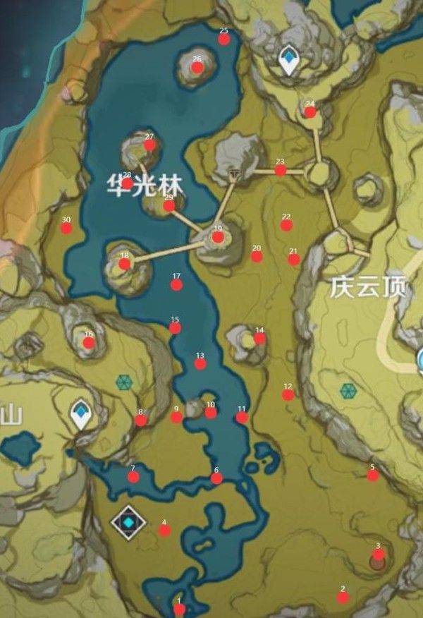 原神三十个逐月符刷新点分享 逐月符位置大全