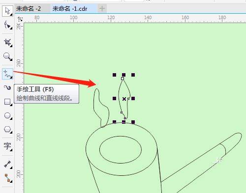 cdr怎么画简笔画效果的烟斗图形? cdr烟斗的画法