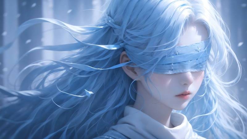 《仙剑问情女神》蒙眼美女 画师 炼丹 高清无水印原图4K动漫壁纸3840x2160