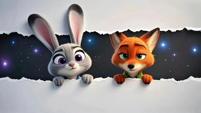 疯狂动物城 朱迪 狐狸尼克 3840x2160 4K 壁纸下载