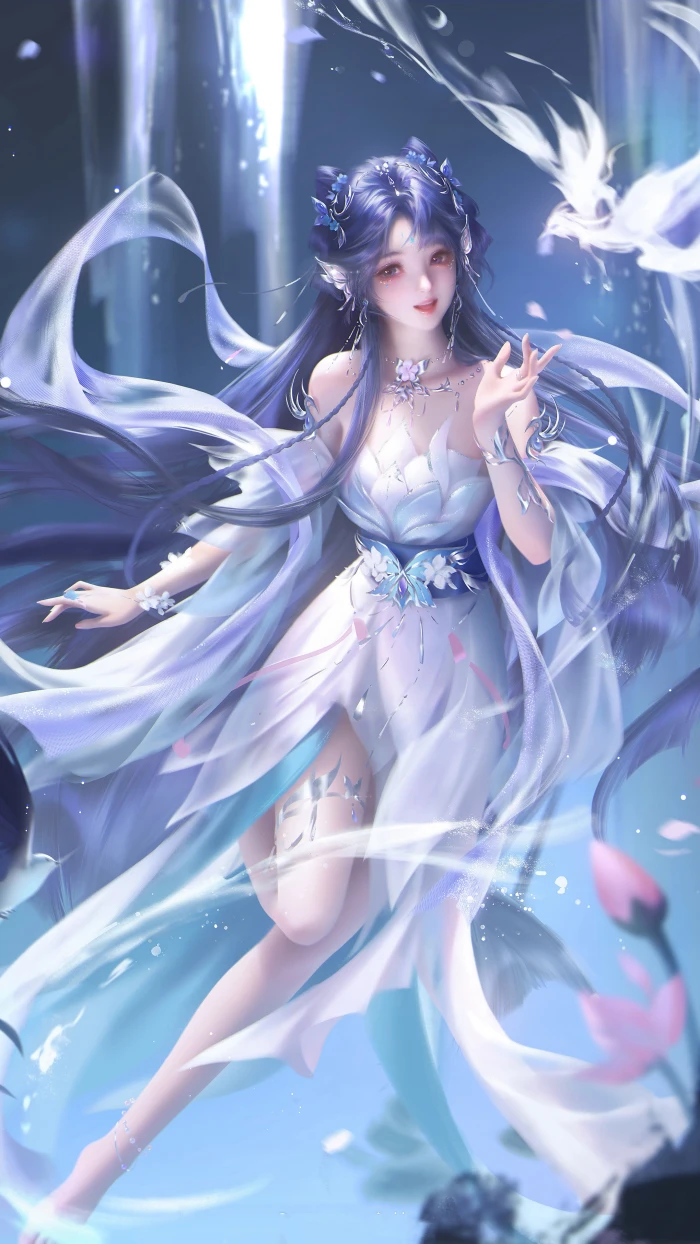 唯美绫清竹 4k 手机壁纸 武动乾坤同人竖屏 2160×3840